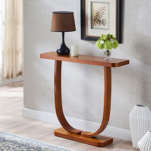 ZDFTGKM Konsolentisch aus Massivholz, 80 cm hoch, 1 Regal, Akzent für Flur, chinesischer Trennschrank, lang an der Wand, Korridor, Veranda, Beistelltisch, helles Walnussholz, 99,1 x 22,9 x 78,7 cm (L ZDFTGKM Konsolentisch aus Massivholz, 80 cm hoch, 1 Regal, Akzent für Flur, chinesischer Trennschrank, lang an der Wand, Korridor, Veranda, Beistelltisch, helles Walnussholz, 99,1 x 22,9 x 78,7 cm (L von ZDFTGKM