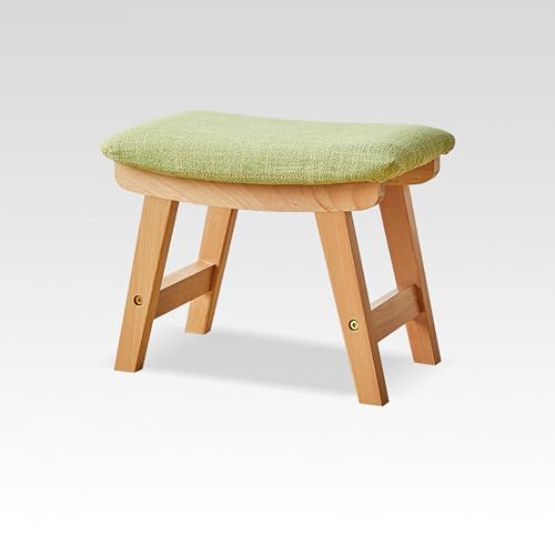 ZDFTGKM Moderne gepolsterte Eingangsbank, Beine aus massivem Hartholz, einfach zu montieren, Holzgrün, 48,5 x 26 x 29 cm ZDFTGKM Moderne gepolsterte Eingangsbank, Beine aus massivem Hartholz, einfach zu montieren, Holzgrün, 48,5 x 26 x 29 cm von ZDFTGKM