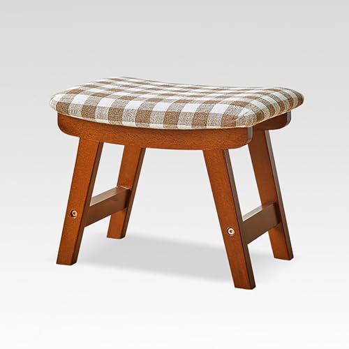 ZDFTGKM Moderne gepolsterte Eingangsbank, Beine aus massivem Hartholz, einfach zu montieren, Walnussbraun, 48 x 30 x 40 cm ZDFTGKM Moderne gepolsterte Eingangsbank, Beine aus massivem Hartholz, einfach zu montieren, Walnussbraun, 48 x 30 x 40 cm von ZDFTGKM