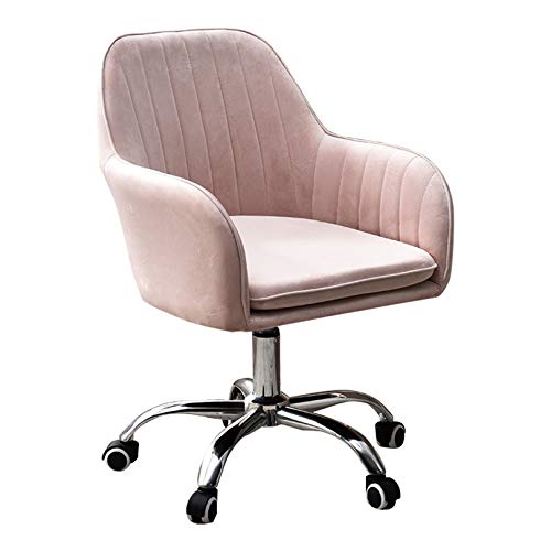 ZDFTGKM Schreibtischstuhl, ergonomischer Bürostuhl, Samt, gepolstert, mittlere Rückenlehne, Heimbüro, Traglast 150 kg für ZDFTGKM Schreibtischstuhl, ergonomischer Bürostuhl, Samt, gepolstert, mittlere Rückenlehne, Heimbüro, Traglast 150 kg für von ZDFTGKM