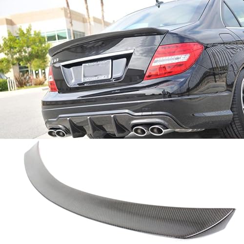 ZDHXZYQ Echte Carbon Kohlefaser Heckspoiler, Kompatibel mit Benz C-Class W204 4Door 2008-2014, Kofferraumdeckel Spoiler Flügel Lippe Auto Tuning ZDHXZYQ Echte Carbon Kohlefaser Heckspoiler, Kompatibel mit Benz C-Class W204 4Door 2008-2014, Kofferraumdeckel Spoiler Flügel Lippe Auto Tuning von ZDHXZYQ