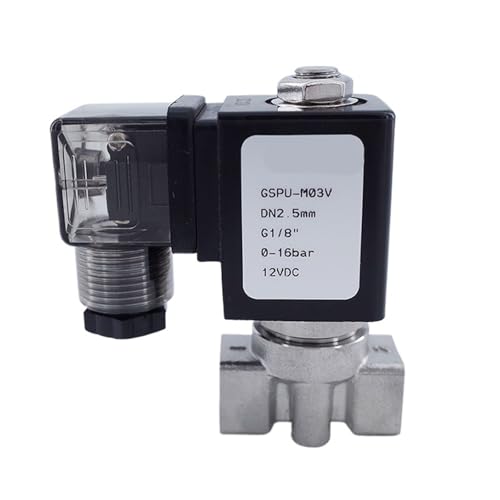 2 way SS304 high temperature steam hot water pilot piston solenoid valve 1/8 1/4" 110V AC Orifice 2.5/3/4mm normal close(ORIFICE 2.5MM_DC24V) von ZDKAIKCOA
