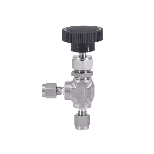 Bulkhead Fit 6mm 1/8" 1/4" OD Tube Compression Angle Needle Valve Crane Elbow Forged 316 Stainless(8mm) von ZDKAIKCOA