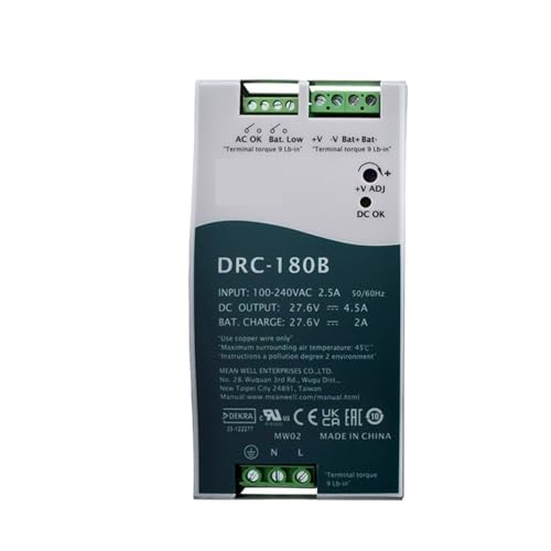 DRC-180A/B 180W Switching Power Supply AC DC Transformer Din Rail Type Security Dual Output 13.8V 27.6V(DRC-180A 13.8V) von ZDKAIKCOA