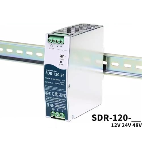 SDR-120 Series 120W Single Output Industrial DIN Rail Power Supply with PFC Function Suitable for Various Applications(SDR-120-12) von ZDKAIKCOA
