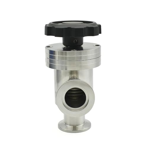 Sanitary SUS 304 Stainless Steel L-type Manua lHigh Vacuum Flapper Valve KF16 KF25KF40 KF50 Gas Safety Valv(KF-25) von ZDKAIKCOA