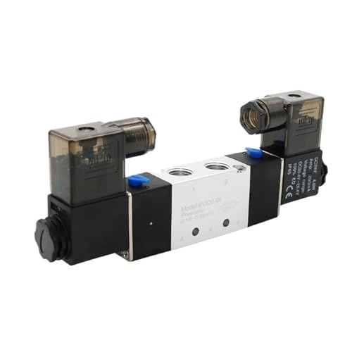 Solenoid valve 4v220-08 Double headed Double control 5 Way 2 Position Power down hold Pneumatic directional valve(PC 12mm Fittings,AC110) von ZDKAIKCOA