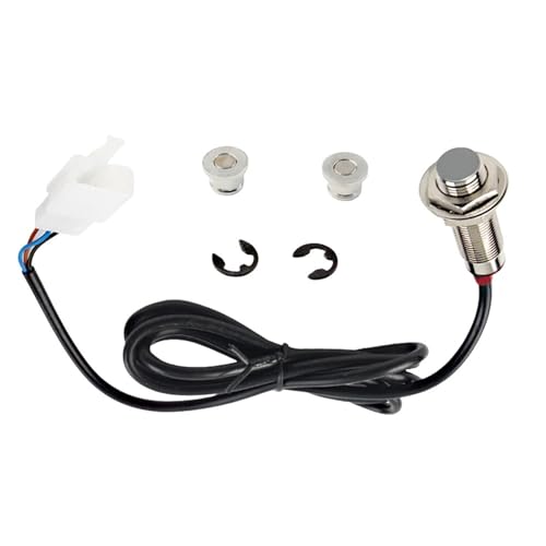 Tachometer Universal Motorrad Fahrrad ATV Digital Kilometerzähler Drehzahlmesser Geschwindigkeit Ersetzen Universal Sensor Kabel mit 2 Magnet von ZDKAIKCOA