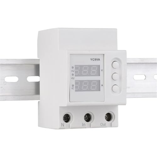 YC9VA Din Rail Dual Display Adjustable Over Voltage Current and Under Voltage Protective Device Protector Relay 220V 230V YC9VA Din Rail Dual Display Adjustable Over Voltage Current and Under Voltage Protective Device Protector Relay 220V 230V von ZDKAIKCOA