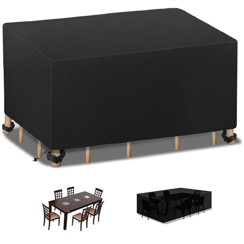 Gartenmöbel Abdeckung 140x80x80cm Gartentisch Schutzhülle Wasserdicht, Winddicht, Anti-UV 420D Oxford Gewebe Abdeckplane Gartenmöbel für Gartenmöbel Sets Tische und Stühle Gartenmöbel Abdeckung 140x80x80cm Gartentisch Schutzhülle Wasserdicht, Winddicht, Anti-UV 420D Oxford Gewebe Abdeckplane Gartenmöbel für Gartenmöbel Sets Tische und Stühle von ZDLLDZ