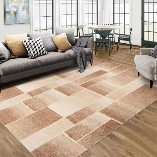 Waschbare Teppiche für das Wohnzimmer, moderner geometrischer Teppich, Bodenbelag für den Innenbereich, Akzentteppich für den Eingangsbereich des Schlafzimmers (60 x 90 cm/24 x 35 Zoll/Teppich) von ZDLLDZ