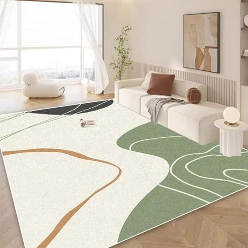 ZDLLDZ Cremefarbener Wind-Wohnzimmerteppich, Schlafzimmerdekoration, waschbar, rutschfest, Lounge-Teppiche, anpassbar, Eingangstürmatten, 40 x 60 cm von ZDLLDZ