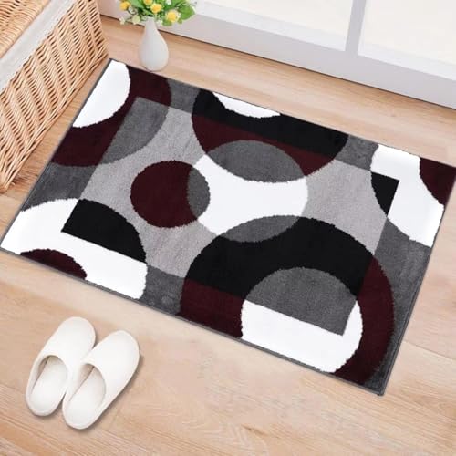 ZDLLDZ Moderner Teppich für Wohnzimmer, Sofa, Tisch, großer Bereich, Teppich, Küche, Flur, Balkon, rutschfeste Fußmatte für den Eingangsbereich, Heimdekoration, 120 x 180 cm von ZDLLDZ