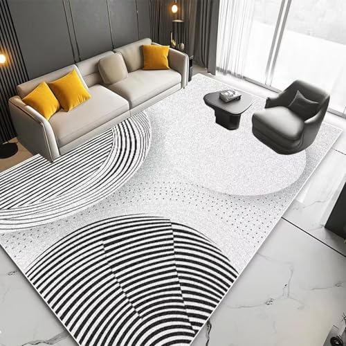 ZDLLDZ Nordischer moderner Teppich, Wohnzimmerdekoration, Schlafzimmer, großer Lounge-Teppich, Heim-Couchtische, Fußmatten, Raumdekoration, 150 x 180 cm von ZDLLDZ