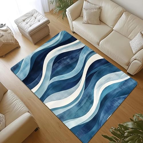 ZDLLDZ rutschfeste Bodenmatte mit weichem Wellenmuster für Wohnzimmer und Küche, leicht, maschinenwaschbar, rutschfest, 120 x 210 cm ZDLLDZ rutschfeste Bodenmatte mit weichem Wellenmuster für Wohnzimmer und Küche, leicht, maschinenwaschbar, rutschfest, 120 x 210 cm von ZDLLDZ