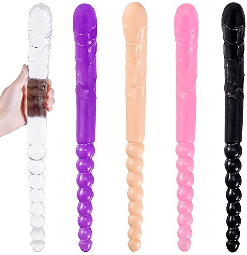 ZDNB 2 In 1 Super Lang Analkugeln Analkette Realistischer Dildo Extrem Weiches TPE Analdildo Butt Plug Prostata Massage Analkette Gay Sm Erotik Vagina Masturbieren Spielzeug Paare, 47Cm. von ZDNB