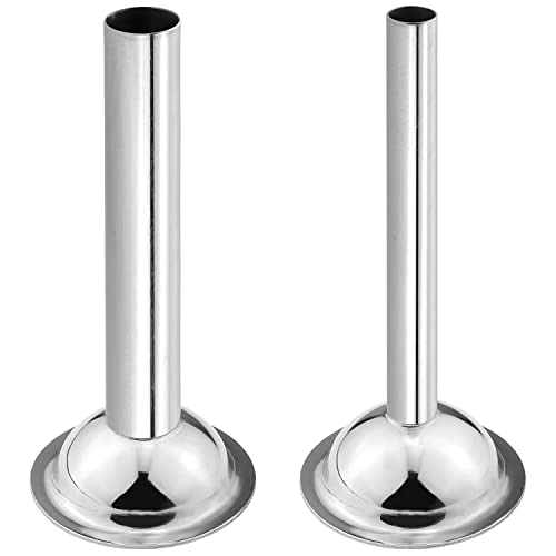 ZDNT 2 Stücke Wurstfüller Füllrohr Edelstahl Wurstfüllrohre Wurstpuffer Füllrohre Trichter Wurstfüller Rohre für Kitchenaid Fleischwolf von ZDNT