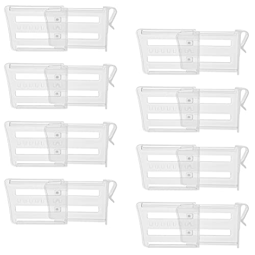 ZDNT 8 Stück Kühlschrank Space Allocator Kühlschrank Organizer Kühlschrank Seitentür Trenner Einziehbarer Kühlschrankteiler für Gefrierschrank, Kühlschrank -Trennwand,Behälter,Eiern,Früchten von ZDNT