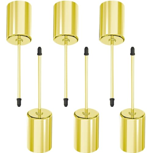 6 Stück Stabkerzenhalter Adventskranz Gold,Adventskranz Kerzenhalter Gold,Kerzenstecker für Stabkerzen,Kerzenhalter Adventskranz,Metall Kerzenständer,kerzenhalter mit Dorn (Gold) von ZDQC