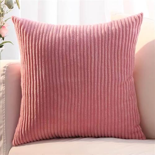Kissenbezug Kordsamt 2er Set, Gestreift Kissenbezug Verzieren Kissen, Kissenbezug Sofakissen Bezug Zierkissen Couchkissen Kissenhülle für Sofa, Schlafzimmer, Wohnzimmer, Balkon(Dark pink,80 x 80 cm (2 Kissenbezug Kordsamt 2er Set, Gestreift Kissenbezug Verzieren Kissen, Kissenbezug Sofakissen Bezug Zierkissen Couchkissen Kissenhülle für Sofa, Schlafzimmer, Wohnzimmer, Balkon(Dark pink,80 x 80 cm (2 von ZDSDZSD