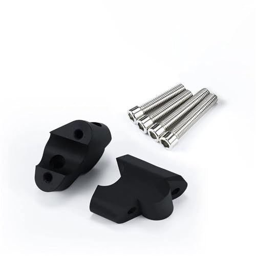 ZDSMYXGS Lenkerklemme Ersatz Motorrad Einstellbare Lenker Riser Kit Klemmen Für Ducati Multistrada V4 Multistrada V4 S Back Move Mount Adapter Lifter Bar Riser(SCHWARZ) von ZDSMYXGS