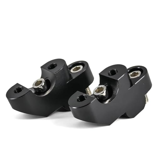 ZDSMYXGS Lenkerklemme Ersatz Motorrad Handlebar Riser Adapter Verlängerung Halterung Für Y&amaha XT660Z Tenere Erhöhung Halterung Verlängerung Clip Lifter Bar Riser(SCHWARZ) von ZDSMYXGS