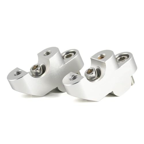 ZDSMYXGS Lenkerklemme Ersatz Motorrad Handlebar Riser Adapter Verlängerung Halterung Für Y&amaha XT660Z Tenere Erhöhung Halterung Verlängerung Clip Lifter Bar Riser(Silber) von ZDSMYXGS