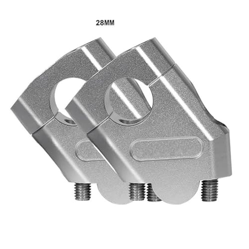 ZDSMYXGS Lenkerklemme Ersatz Motorrad Lenker Riser Adapter Erhöhung Block Für Benelli TRK502 TRK520X 2020 2021 Zurück Move Mount Adapter Lifter Bar Riser(Silber) von ZDSMYXGS