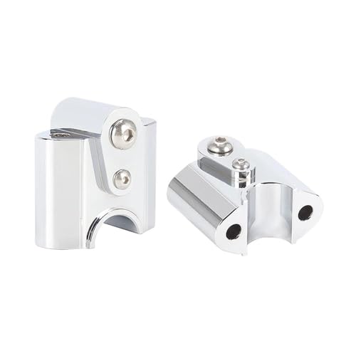 ZDSMYXGS Lenkerklemme Ersatz Motorrad Lenker Riser Erhöhung Adapter Für B&MW R18 Klassische 2020-2021 Verlängerung Halterung Move Erhöhung Block Lifter Bar Riser(Chrom) von ZDSMYXGS