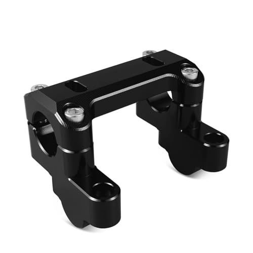 ZDSMYXGS Lenkerklemme Ersatz Motorrad Lenker Riser Für B&MW R 1250 GS 2019-2023 Abenteuer 2019-2024 Heighten Offset Kit Installieren Die Hebel Lifter Bar Riser(SCHWARZ) von ZDSMYXGS