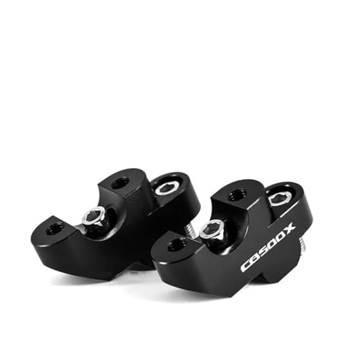 ZDSMYXGS Lenkerklemme Ersatz Motorrad Lenker Riser Lifting Mount Clamp Für H&onda CB500X CB300F CB400F CB500F CB500F Verstellbare Lenkerklemme Riser Kit Lifter Bar Riser(SCHWARZ 1) von ZDSMYXGS