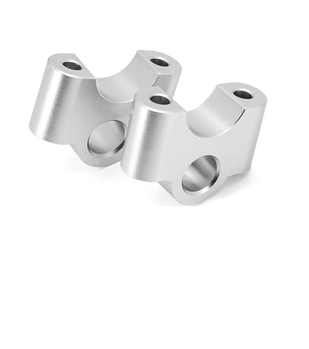 ZDSMYXGS Lenkerklemme Ersatz Motorrad Lenker Risers Extension Kit Für B&MW R1200GS R1250GS R1250 R1200 LC Abenteuer ADV S1000XR Hebebügel Lifter Bar Riser(Silber) von ZDSMYXGS