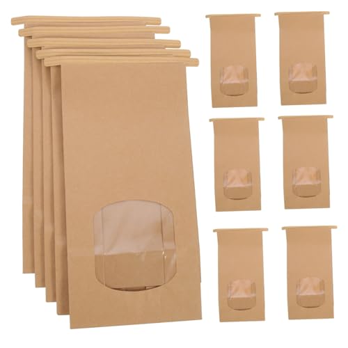 Bäckereibeutel, Lebensmittelbeutel, 100 Stück Kraftpapier-Bäckerei-Snack-Verpackungsbeutel mit Fenster, Keks- und Popcorn-Leckereibeutel for Partys Hochzeiten Bäckereibeutel, Lebensmittelbeutel, 100 Stück Kraftpapier-Bäckerei-Snack-Verpackungsbeutel mit Fenster, Keks- und Popcorn-Leckereibeutel for Partys Hochzeiten von ZDUD