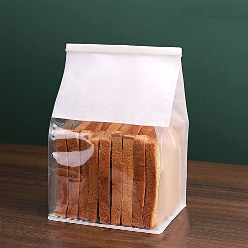 Bäckereibeutel, Lebensmittelbeutel, 20 Stück mit Fenster for Brot, weiße Papiertüte Blechverschluss, Toast-Bäckerei-Lebensmittelverpackungsbeutel, Keksverpackung for Lebensmittelproben(16*13*26cm) Bäckereibeutel, Lebensmittelbeutel, 20 Stück mit Fenster for Brot, weiße Papiertüte Blechverschluss, Toast-Bäckerei-Lebensmittelverpackungsbeutel, Keksverpackung for Lebensmittelproben(16*13*26cm) von ZDUD