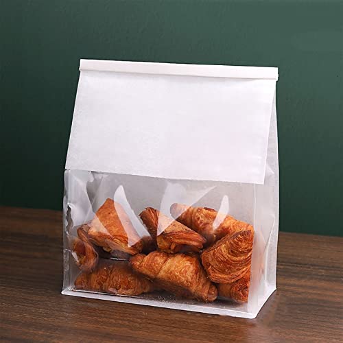 Bäckereibeutel, Lebensmittelbeutel, 20 Stück mit Fenster for Brot, weiße Papiertüte Blechverschluss, Toast-Bäckerei-Lebensmittelverpackungsbeutel, Keksverpackung for Lebensmittelproben(22*18*28cm) Bäckereibeutel, Lebensmittelbeutel, 20 Stück mit Fenster for Brot, weiße Papiertüte Blechverschluss, Toast-Bäckerei-Lebensmittelverpackungsbeutel, Keksverpackung for Lebensmittelproben(22*18*28cm) von ZDUD