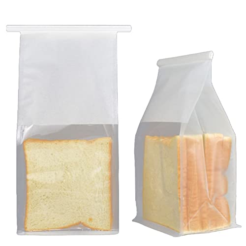 Bäckereibeutel, Lebensmittelbeutel, Papiertüte, 100 Stück Kraft-Brotbeutel mit Fenster, Metallsiegelaufkleber, Verpackungspapier-Bäckereibeutel for Kekse, Süßigkeiten, Laib, Gebäck Bäckereibeutel, Lebensmittelbeutel, Papiertüte, 100 Stück Kraft-Brotbeutel mit Fenster, Metallsiegelaufkleber, Verpackungspapier-Bäckereibeutel for Kekse, Süßigkeiten, Laib, Gebäck von ZDUD