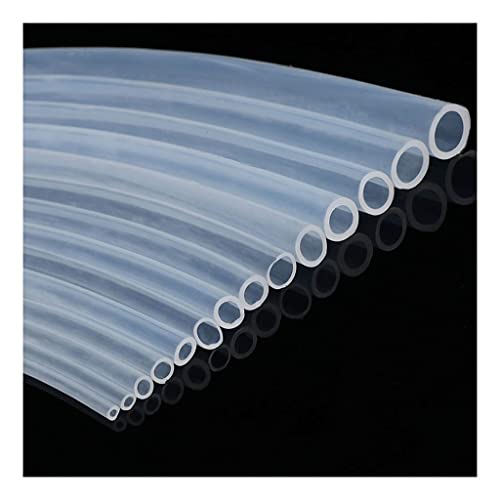 Gummischlauch, Kunststoffrohr, 1 Stück, transparenter Silikonkautschukschlauch in Lebensmittelqualität, 4 5 6 7 8 9 10 11 12 14 16 mm Außendurchmesser, flexibler Silikonschlauch(8x11 Mm,5meter) von ZDUD