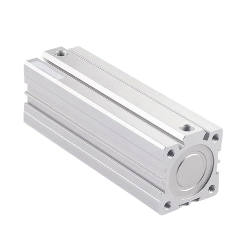 Pneumatischer Luftzylinder, Pneumatischer Luftzylinder mit verlängertem Hub, ACQ 32 40 50 63 mm kompakte dünne Zylinder, Zylinderbohrung mit Außengewinde 130 140 150 mm(40MM*125MM) von ZDUD