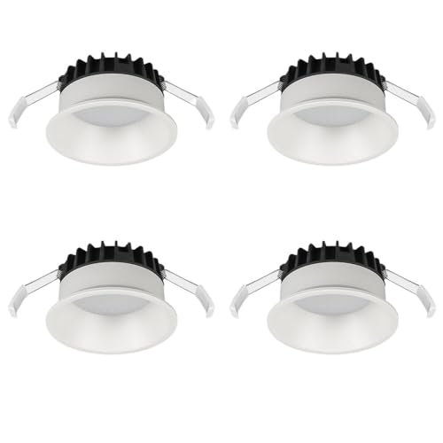 Recessed Downlight,Ceiling Spot Lights,4 Packs Ceiling Downlight LED Recessed Lighting 3.54in Flush Mount Ceiling Down Light Directional Ceiling Downlight Accent Lamp(3000k,7W) von ZDUD