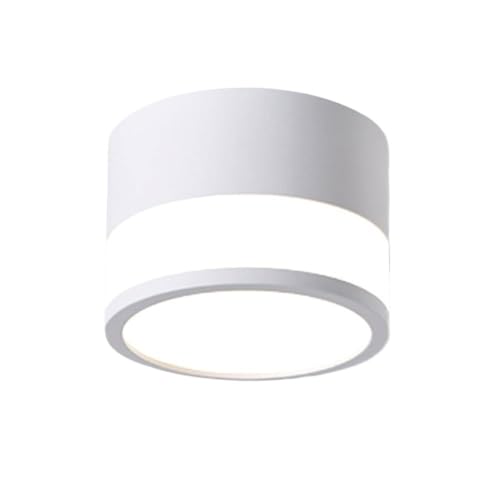 Recessed Downlight,Ceiling Spot Lights,LED Ceiling Downlight 2.95in Flush Mount Ceiling Light Cylinder Mini Close To Ceiling Lamp 7W 3 Color Mode Downlights For Living Room Hallway(White,7W 4000K) von ZDUD