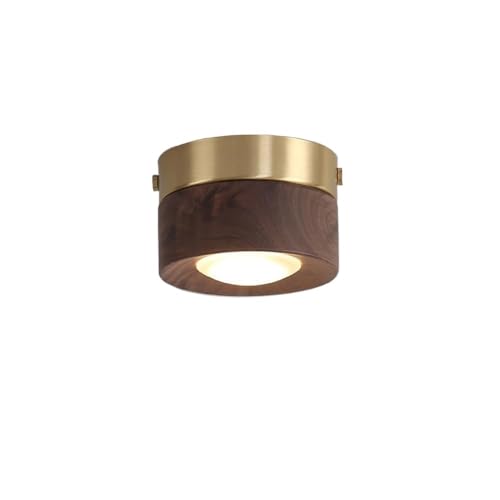 Recessed Downlight,Ceiling Spot Lights,LED Ceiling Spotlight Walnut Flush Mount Downlight Mini Ceiling Spot Light, Brass Spotlights Round Ceiling Downlights Recessed Downlight,Ceiling Spot Lights,LED Ceiling Spotlight Walnut Flush Mount Downlight Mini Ceiling Spot Light, Brass Spotlights Round Ceiling Downlights von ZDUD