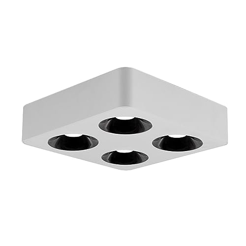 Recessed Downlight,Ceiling Spot Lights,Modern Square Ceiling Light Aluminum LED Downlight Accent Spot Lighting Indoor, Minimalist Ceiling Downlights 4-lights Spotlights For Living Room Bedroom Entrywa von ZDUD