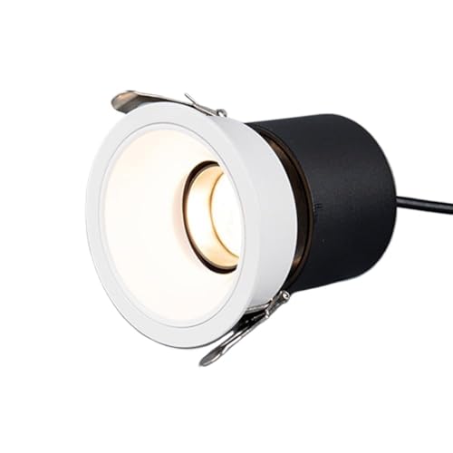 Recessed Downlight,Ceiling Spot Lights,Recessed LED Lighting 3.27 Ceiling Spotlight Round Flush Mount Ceiling Downlight Accent Lamp Directional Spotlights Indoor Downlights(White3500k,7W) von ZDUD