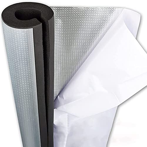 Rohrisolierungs-Schaumstoffrohr, 20/30 mm dicke Aluminiumfolie, Frostschutzabdeckung, selbstklebender Schlauch, Wärmeerhaltung für AC-Einheiten, Wasser, Sanitäranlagen (34 mm20 mm) von ZDUD