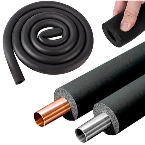 Rohrisolierungsschaumrohr, Frostschutz-Wasserschlauch, feuerfest, rutschfest, flexibler Gummi für Sanitär, HVAC, Werkzeuge (ID x TH89 mm x 20 mm) von ZDUD