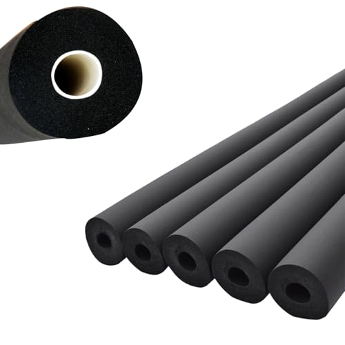 Rohrisolierungsschaumrohr, flexible Schlauchabdeckung, Schutz 6–110 mm Innendurchmesser, thermisch kältebeständige Hülse für HVAC, Rohre, Griffe (-40 °C bis 100 °C) (ID x TH76 mm x 30 mm) von ZDUD