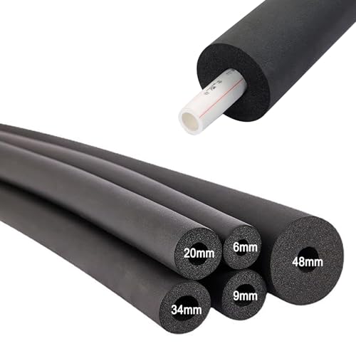 Rohrisolierungsschaumschlauch, geschlossenzellige Gummi-Rohrabdeckung, Rohrisolierung außen, Frostschutzschaummanschette for Sanitärrohre von HLK-Klimaanlagen(ID*TH34mm*30mm) von ZDUD