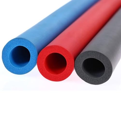 Rohrisolierungsschaumschlauch, geschlossenzelliger Schaumstoffschlauch zur Rohrisolierung, Griffunterstützung und Frostschutz(Black,ID*THK63mm*25mm) von ZDUD