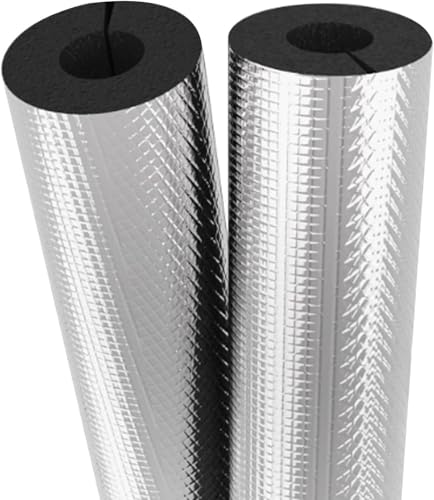 Rohrisolierungsschaumschlauch, selbstklebende Isolierschaumumhüllung aus Aluminiumfolie, Innendurchmesser 22–114 mm, Dicke 10–30 , for Sprinkler-Warmwasserbereiterrohre, Frostschutz(THK20mm Id89mm) von ZDUD