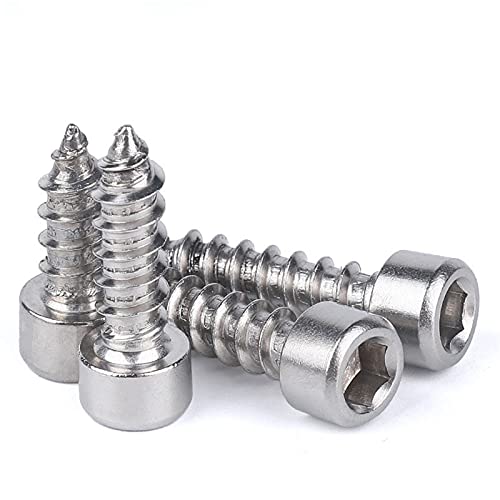 Sechskantschrauben for Möbel, 10 Stück M5 M6 M8 M10 Innensechskantschrauben aus Edelstahl 304, Zylinderkopf, Sechskant-Maschinenschraube, Befestigungsnagel(M6*75mm) von ZDUD